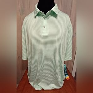 Pro Tour Striped polo golf shirt Men's size XXL